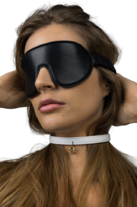 Leather eye mask