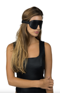 Leather eye mask