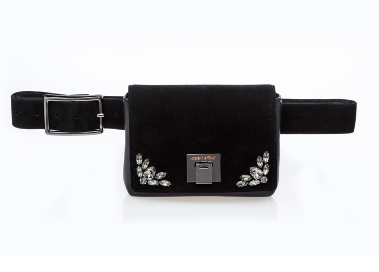 CLASSIC BLACK SUEDE BELT BAG - Image 3