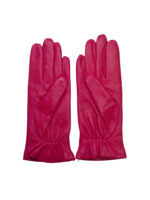 LEATHER GLOVES WITH WOOL LINING | Pink - Image 2