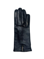 LEATHER GLOVES WITH WOOL LINING | Blue