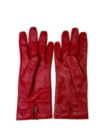 CLASSICAL LEATHER GLOVES | Red - Image 2