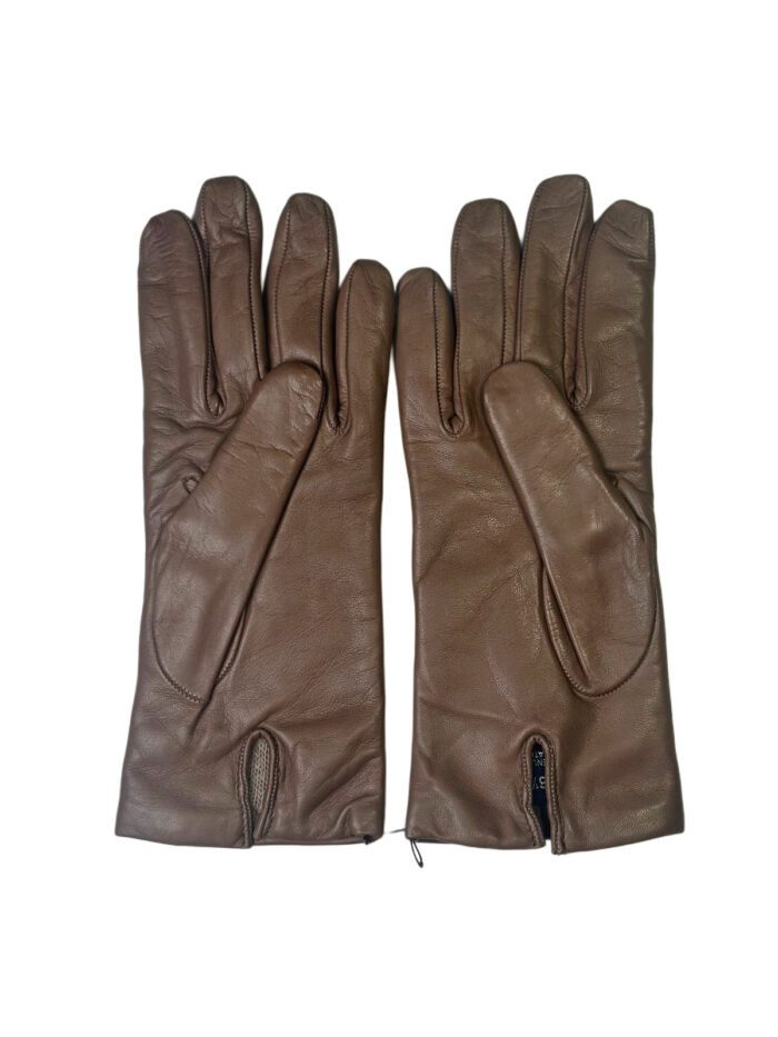 CLASSICAL LEATHER GLOVES | Beige - Image 2