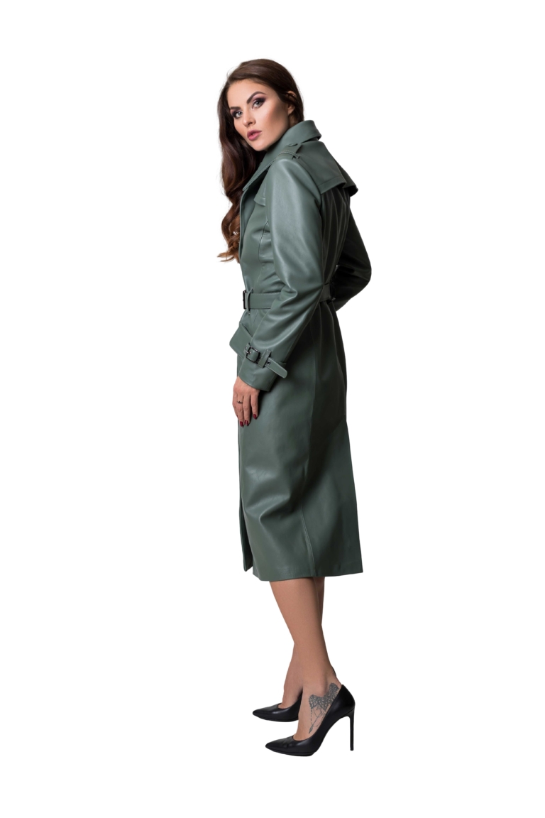 LEATHER TRENCH COAT - Image 7