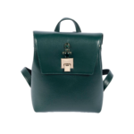 GREEN LEATHER SHOULDER STRAP BACKPACK MINI