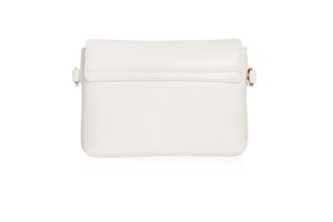 MULTI PURPOSE WHITE LAMBSKIN 3in1 BELT BAG with SWAROVSKI - Image 5