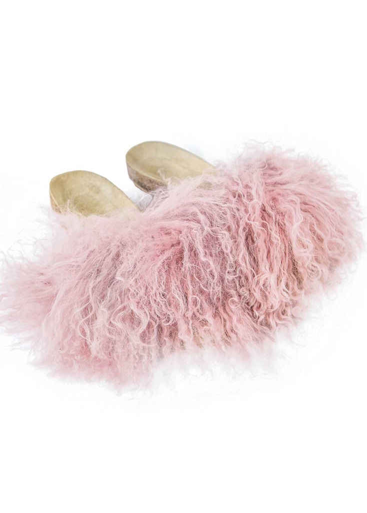 LAMA FUR SLIDE SANDALS - Image 2